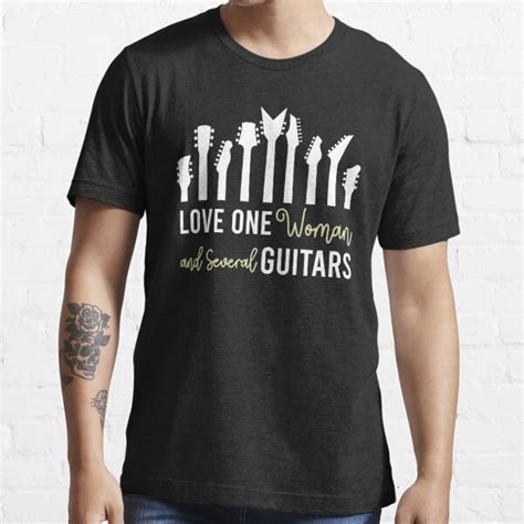 Funny Love One Woman And Several Guitars Design For Guitar Players T Shirt For Sale By