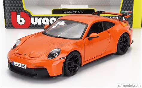 BURAGO BU21104OR Scale 1 24 PORSCHE 911 992 GT3 COUPE 2021 ORANGE