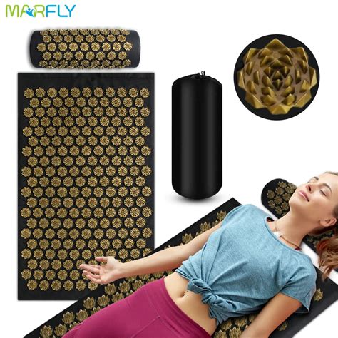 Acupressure Yoga Mat Shiatsu Massage Pillow Set Kuznetsov S Applicator