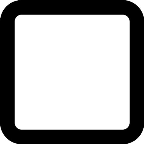 Square Outline Icon Vector 03