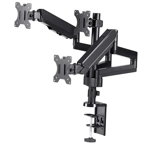 Amazon Techorbits Triple Monitor Mount Three Arms Computer