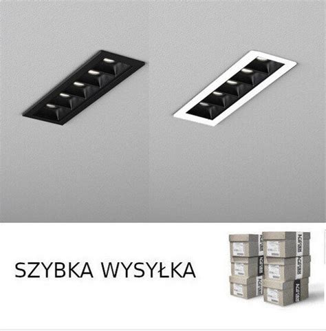 Rafter Points Led Trim Wpuszczany M Odb Y Nik Czarny Aqform