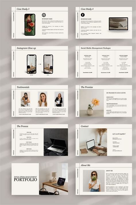 Social Media Portfolio Template Portfolio Template For Social Media