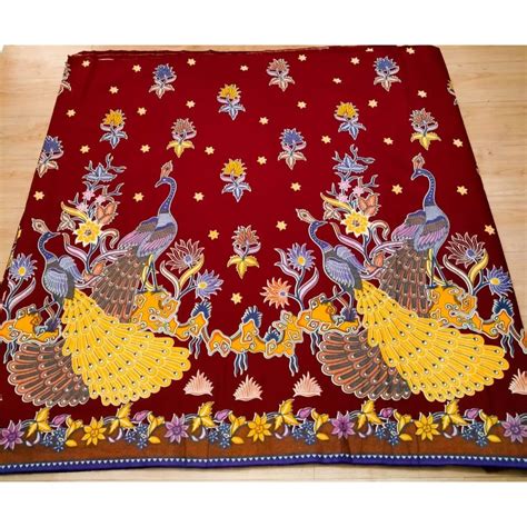 Jual Kain Batik Laweyan Solo Alusan Limited Stock Motif Burung Merak