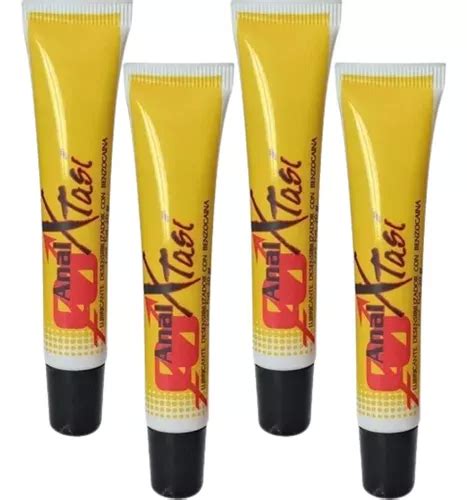 4 Lubricantes Anal Xtasi Sin Dolor Benzocaina Anestesia Sin Sabor Meses sin interés