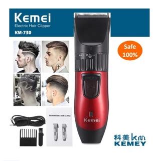 READY STOCK KEMEI KM 730 Rechargeable Electric Hair Clipper Trimmer