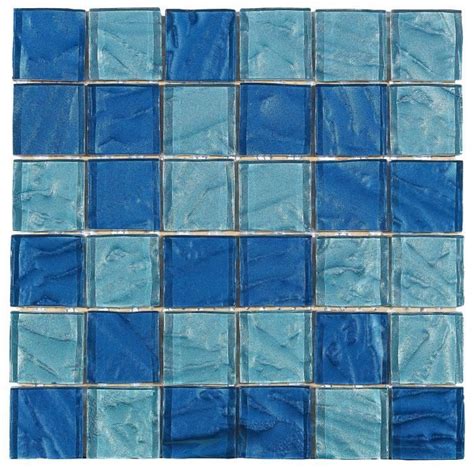 Mosaïque en pate de verre Lande 30 x 30 cm Bleu Cdiscount Bricolage