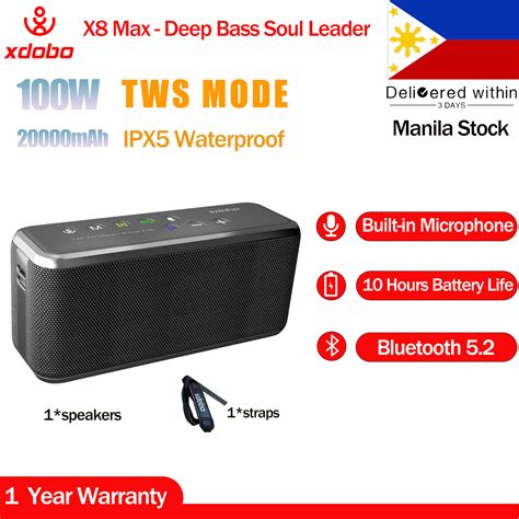 XDOBO X8 Max 100w Wireless Bluetooth Speaker with 20000mAh Battery Sale ...