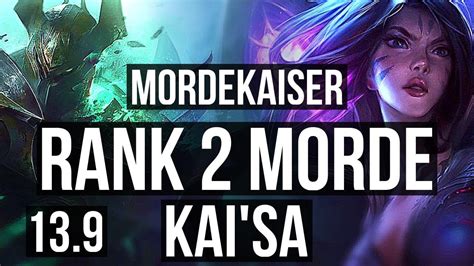 Mordekaiser Vs Kaisa Top Rank 2 Morde 1217 8 Solo Kills