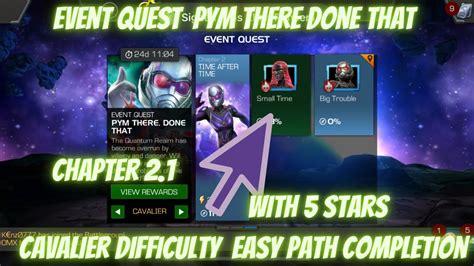 Mcoc Event Quest Pym There Done That Cavalier Chapter 21 Easy Path Completion Eq Youtube