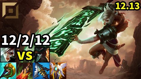 Riven Top Vs Gangplank Kr Master Patch 12 13 Youtube