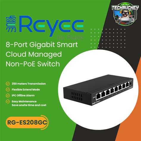 Ruijie Reyee Rg Es208gc 8 Port Gigabit Smart Cloud Managed Non Poe Switch Shopee Philippines