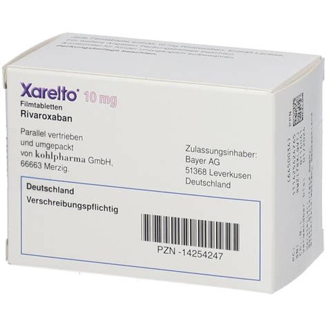 Xarelto Mg St Mit Dem E Rezept Kaufen Shop Apotheke