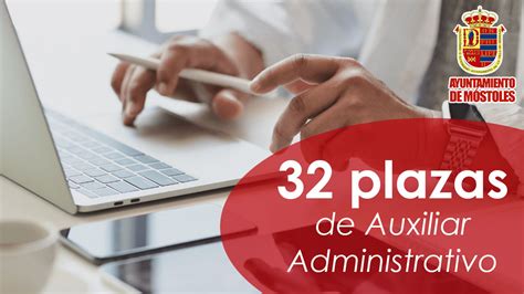 Convocatoria de 32 plazas de Auxiliar Administrativo en Móstoles