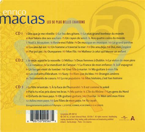 Les Plus Belles Chansons By Enrico Macias