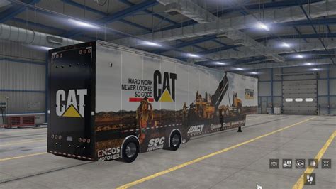 ATS Nascar Featherlite Caterpillar Trailers Truck Skins X SKIN 엑스스킨