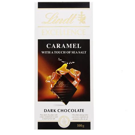 Lindt Excellence Caramel With A Touch Of Sea Salt Dark Chocolate 100g Online At Best Price