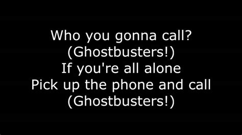 Ghostbusters Lyrics