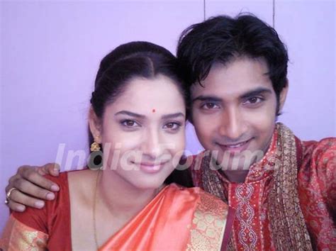 Ankita Lokhande and Raj Singh On The Set Of Pavitra Rishta Media