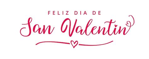 Feliz dia de são valentim elegante caligrafia rosa Vetor Premium