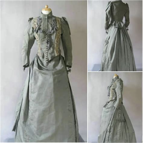 Customer Made 19 Century Lila Vintage Victorian Dress 1860s Civil War