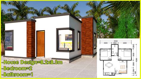 Small House Design Ideas 2 Bedrooms 1 Bathroom 8 2x8 3m 68 06 Sq M Youtube