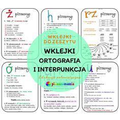 Cz Ci Mowy Wklejki Do Zeszytu Planszomania Materia Y Edukacyjne