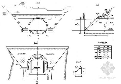公路隧道工程进、出洞门节点详图设计 路桥节点详图 筑龙路桥市政论坛