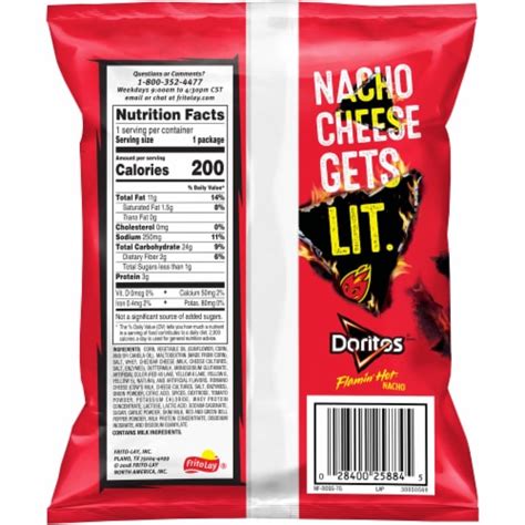 Doritos Flamin Hot Nacho Tortilla Chips Oz Kroger