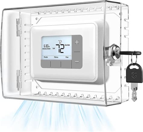 Gedreew Cubierta Grande De Caja De Termostato Con Llave Cubierta De