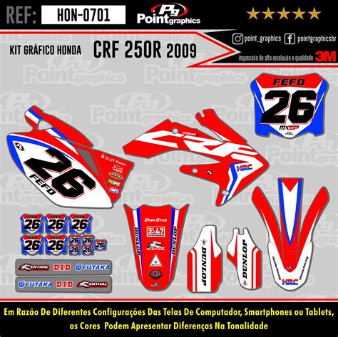 Gráfico P Crf250r 20082009 Point Graphics Pgraphix Adesivos