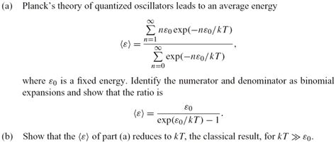 A Planck S Theory Of Quantized Oscillators Leads To An Average Energy