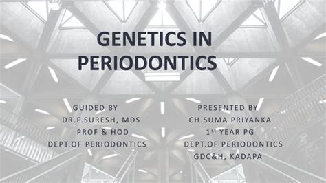 Genetics In Periodontics Ppt