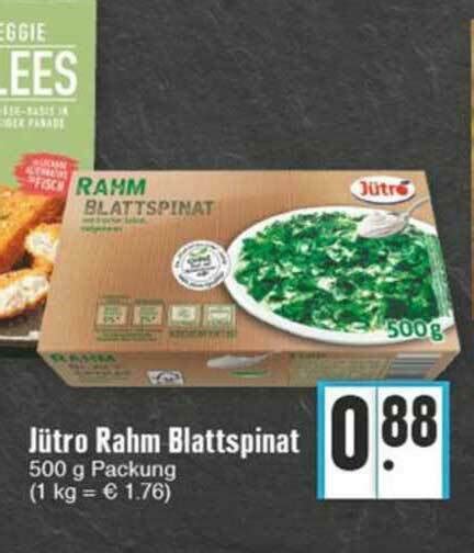 J Tro Rahm Blattspinat Angebot Bei Edeka