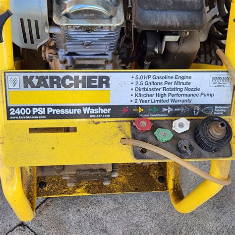 I190 Karcher 2400 PSI Pressure Washer Tested Works Leftover Treasures