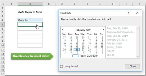 How To Create A Drop Down List Calendar Date Picker In Excel