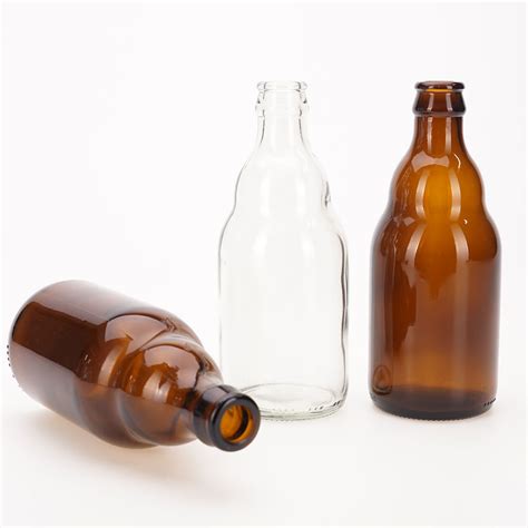 Ml Boston Amber Beer Glass Bottles Containers Customized Logo Glass