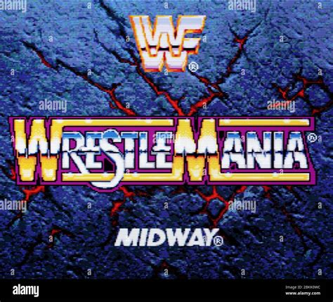 Wwf Wrestle Mania Sega Genesis Mega Drive Editorial Use Only Stock