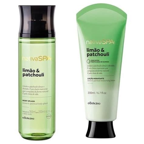 Combo Nativa Spa Body Splash Hidratante Lim O Patchouli Submarino