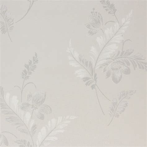 1950s Vintage Wallpaper White Gray Flowers on Gray - Rosie's Vintage ...