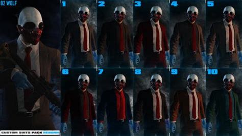 Custom Suits Pack Reborn By Majahet Payday 2 Mods Modworkshop