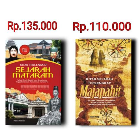 Jual Paket Buku Kitab Terlengkap Sejarah Mataram Kitab Sejarah