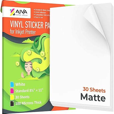 Amazon JOYEZA Premium Printable Vinyl Sticker Paper For Inkjet