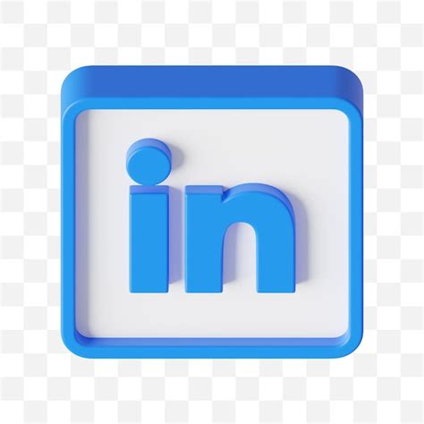 Premium Psd Linkedin Social Media Icon D