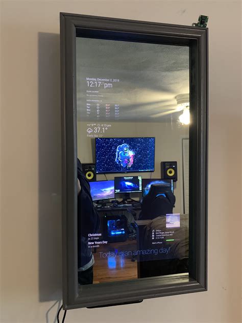 Just Finished Building A Magic Mirror And I Love How It Came Out Now The Fun Begins Raspberrypi