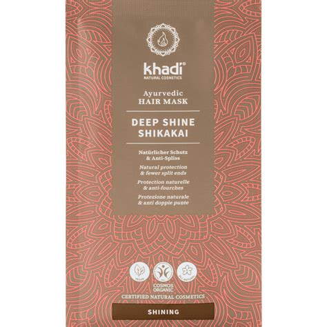 Khadi Masque Capillaire Ayurvédique Deep Shine Shikakai 50 g Ecco