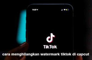 Cara Menghilangkan Watermark TikTok Di Capcut Dan Tanpa Capcut Terbaru