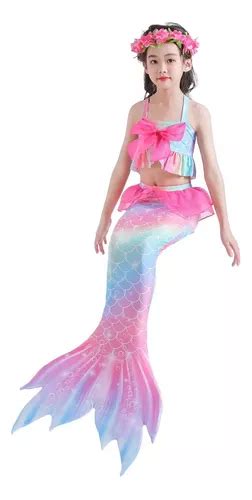 Traje De Ba O Sirena Ba Ador Para Ni As Ropa De Bikini Fiest Meses Sin Inter S