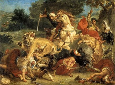 delacroix eugène Lion Hunt 1 Delacroix paintings Francisco goya