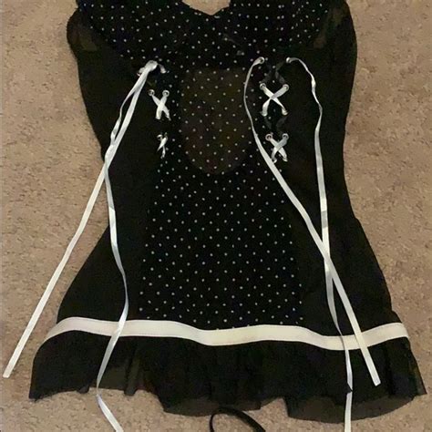 O Sexy Intimates Sleepwear Nwot Polka Dot Lingerie Set Poshmark